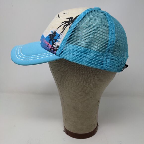 Del Sol Snapback Mesh Back Hat Blue Sunset Logo 100% Polyester - Picture 5 of 11